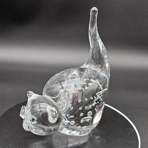 Langsam-Billig Art Glass Cat Kitten Bulicante MCM